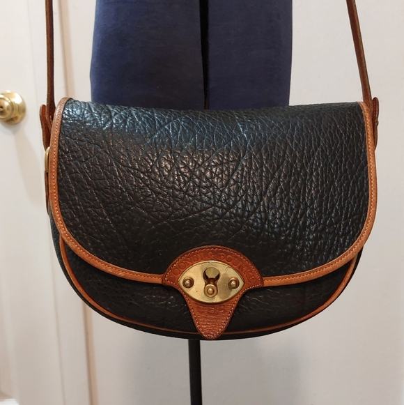 Dooney & Bourke Black and Tan Crossbody Bag - Picture 3 of 13